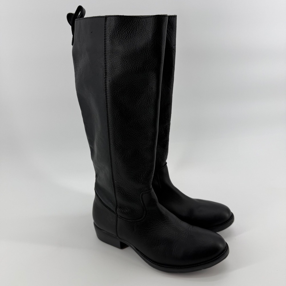 Zigi Soho Layla Boots Black Leather‎ Womens size 8.5 Lavorazione Artigiana
